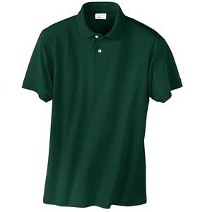 NWT Hanes Ecosmart Deep Forest Green Jersey Polo🌳